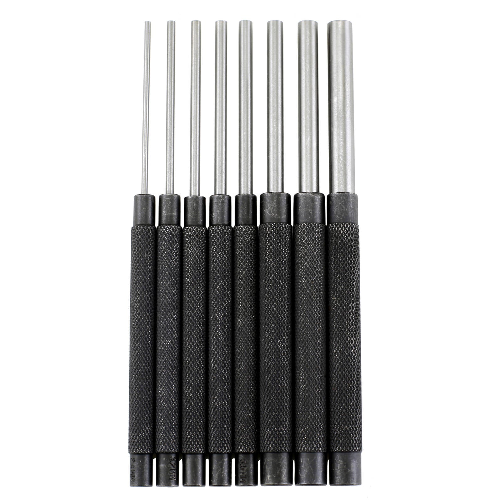 Craftright 8 Piece Long Series Punch Set, CR-V and Carbon Steel, Sharpenable