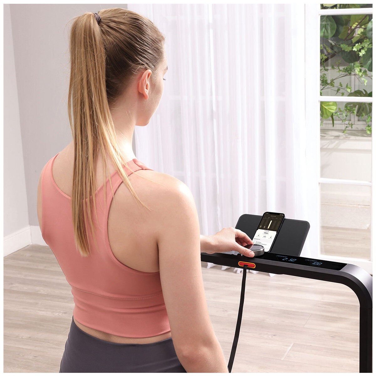 WalkingPad X21 double-fold walking and running treadmill - 120x46cm running area, black - KWTM-X21