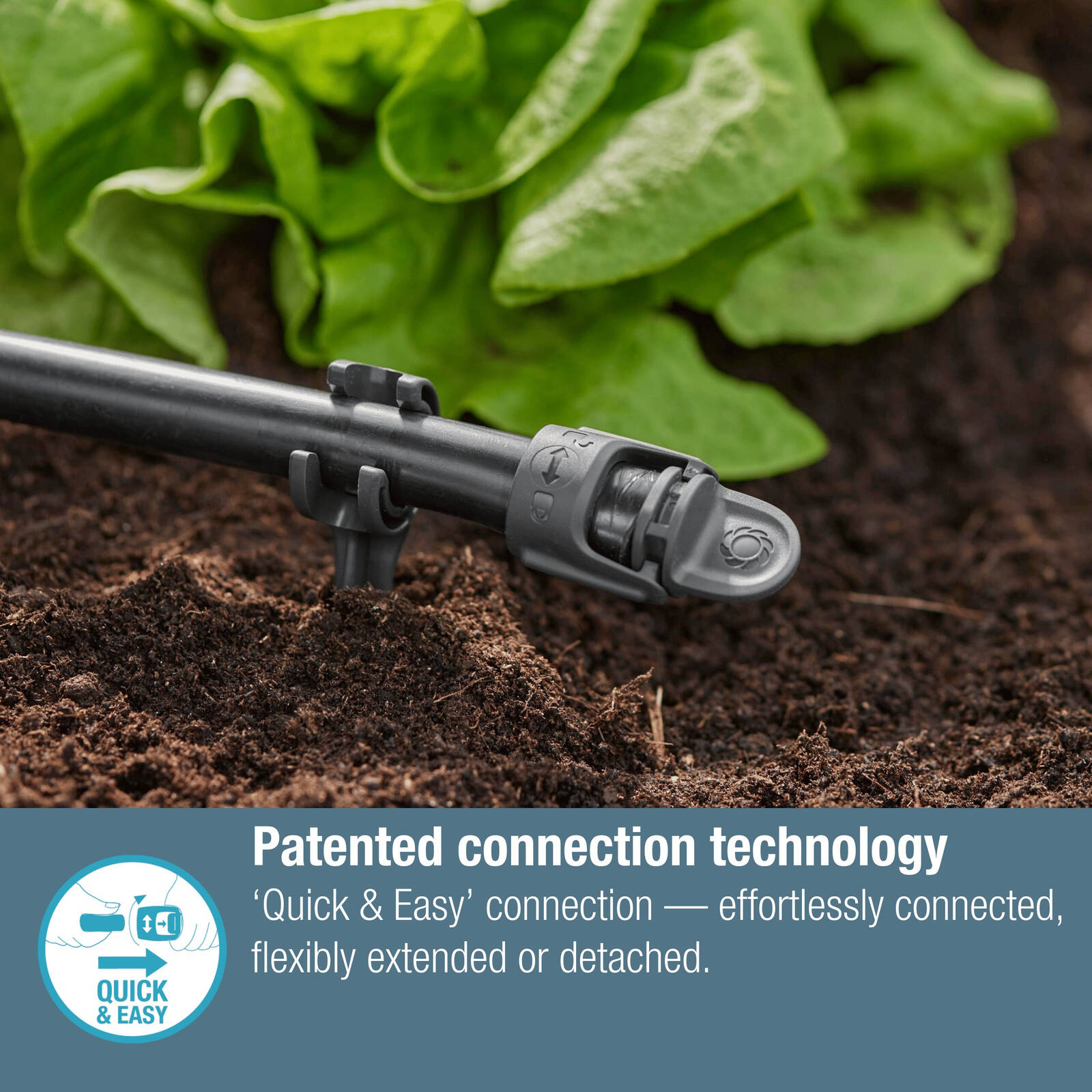 GARDENA 13mm Micro Irrigation Plug 5 Pack Black High-Impact Plastic