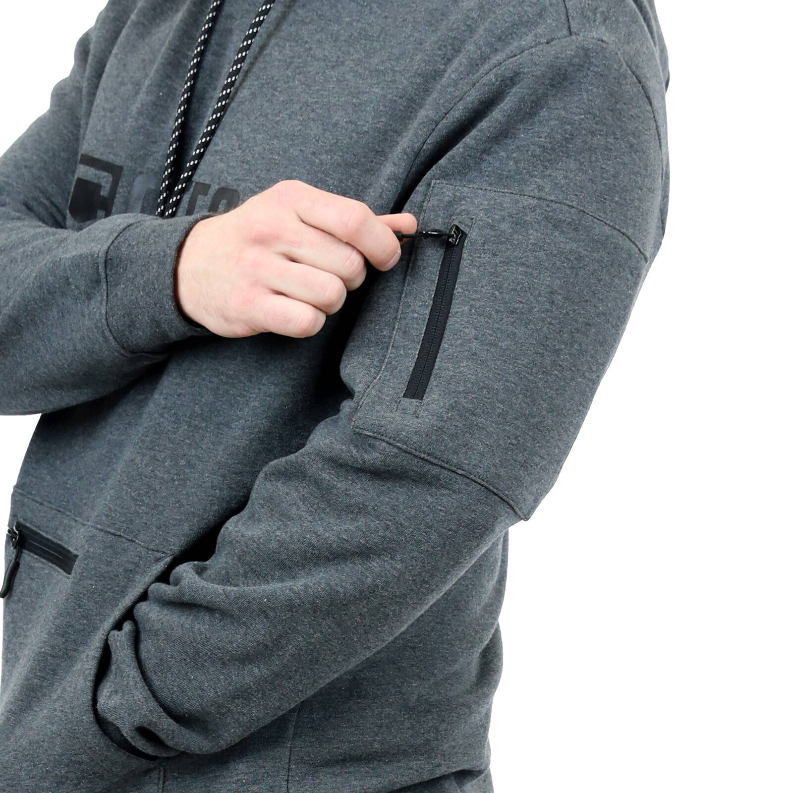 Citeco Charcoal Marle Hoodie - Men's Cotton/Polyester Work Hoodie, X-Large