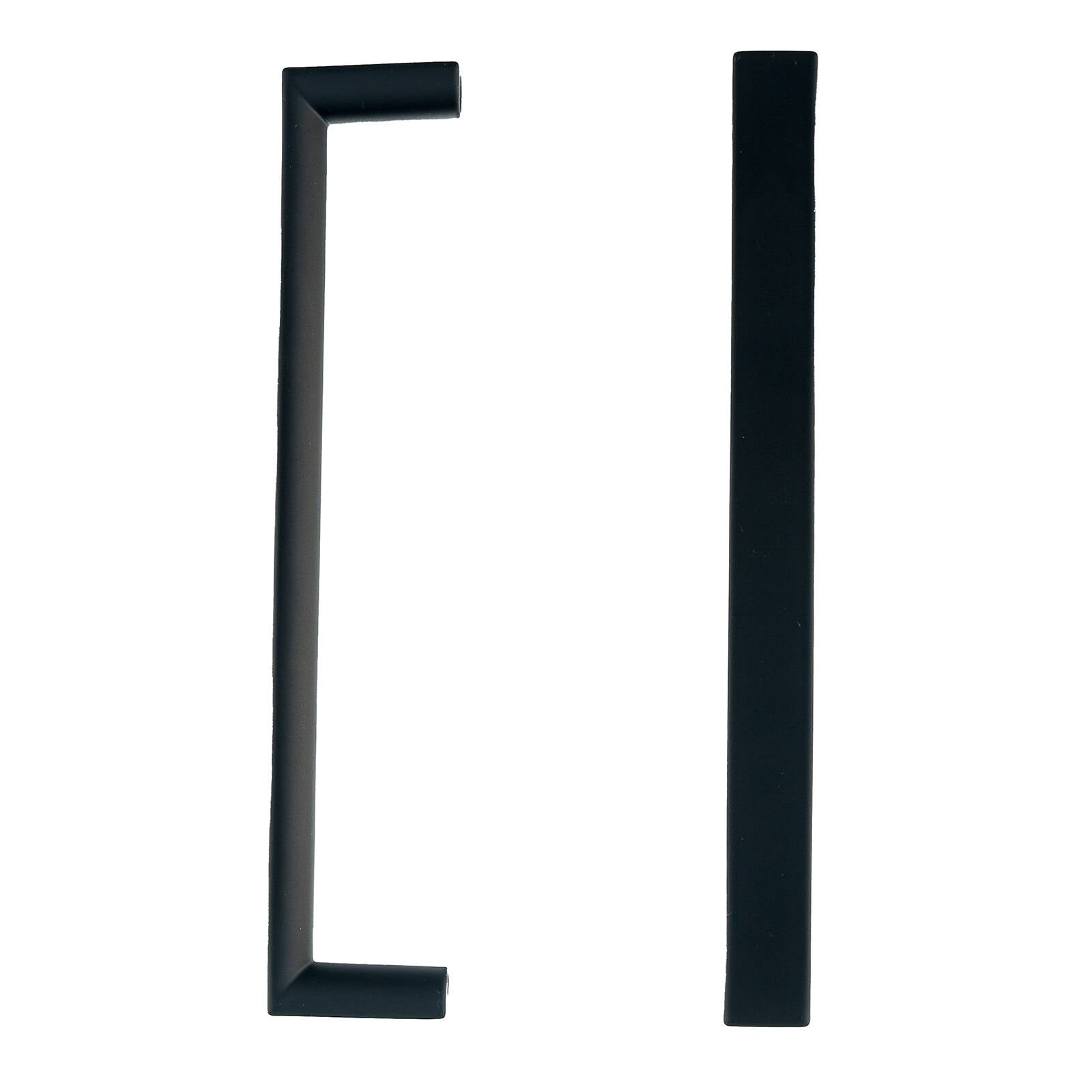 Taskmaster 128mm Matte Black 1/2 Round Cabinet Handle 10 Pack
