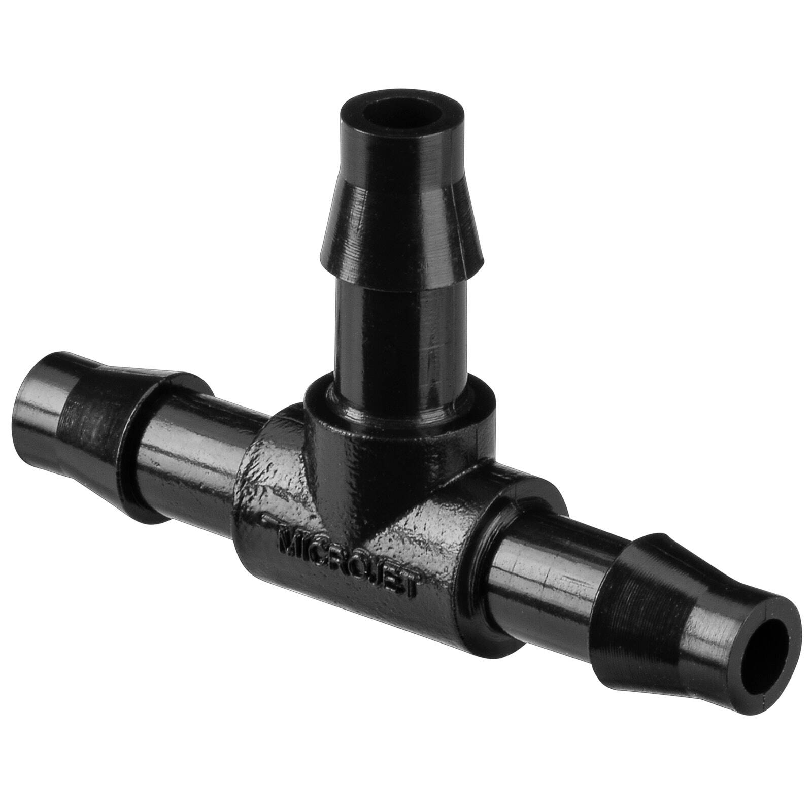 Pope 4mm Barbed Tee - 10 Pack, Black Polypropylene, Above Ground Irrigation