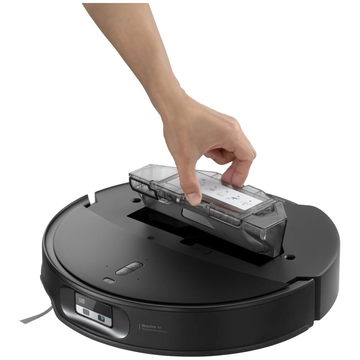 Roborock Qrevo Edge 2 Robot Vacuum - 25,000Pa Suction, Edge-to-Edge Mopping, Black - RR-QE252-03-BLK