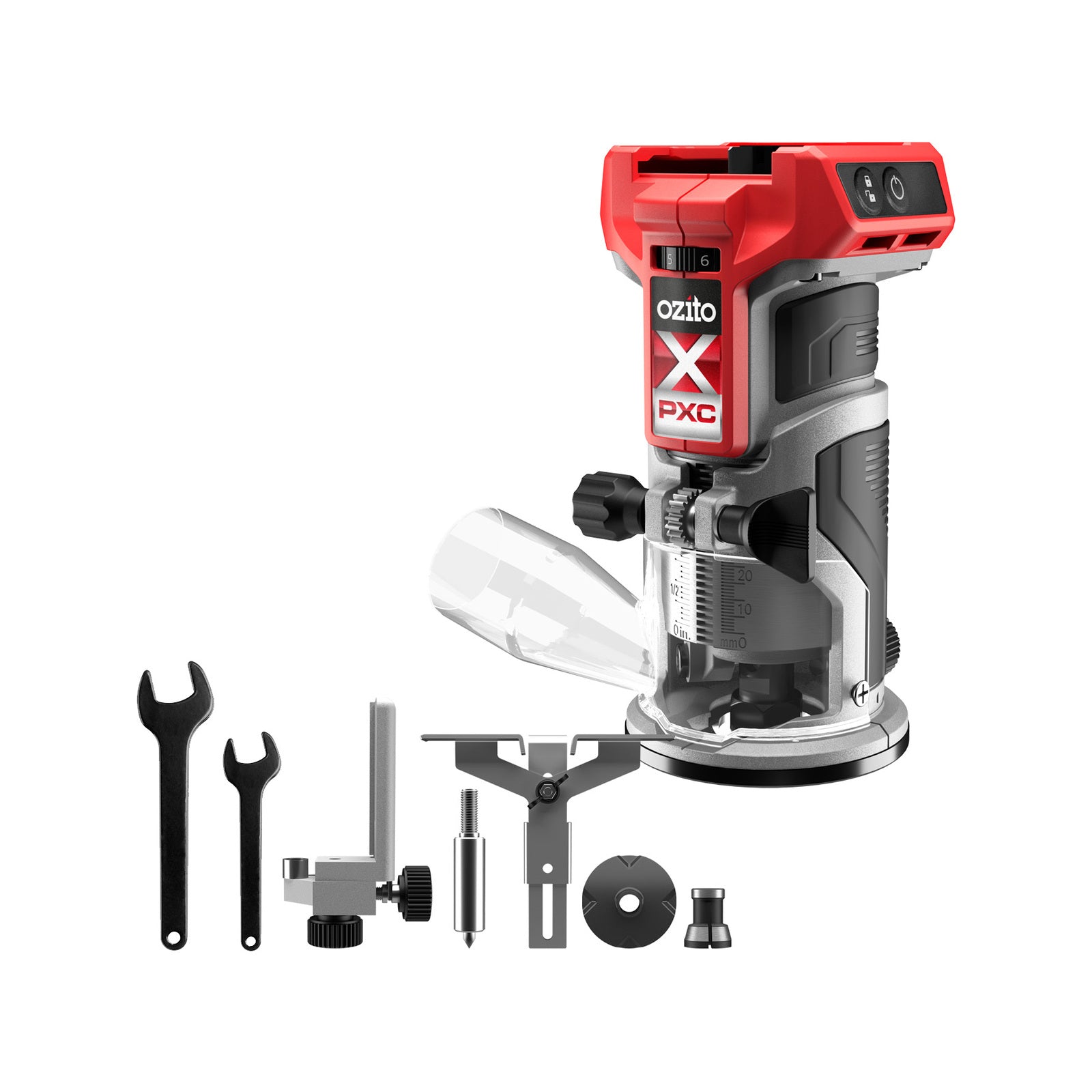 Ozito PXC 18V Brushless Cordless Trim Router 30000 RPM - Skin Only PXBLTS-018
