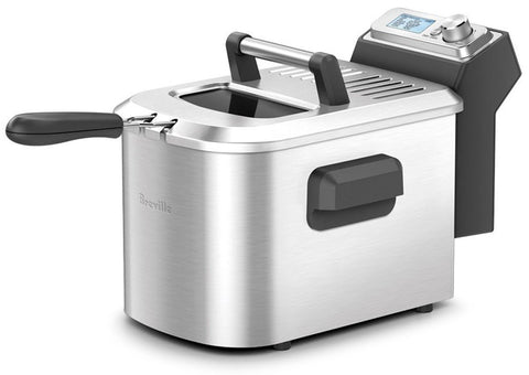 Breville Smart Fryer Deep Fryer - 4L Oil Capacity, 2200W, 7 Pre-Set Functions, Stainless Steel - BDF500BSS
