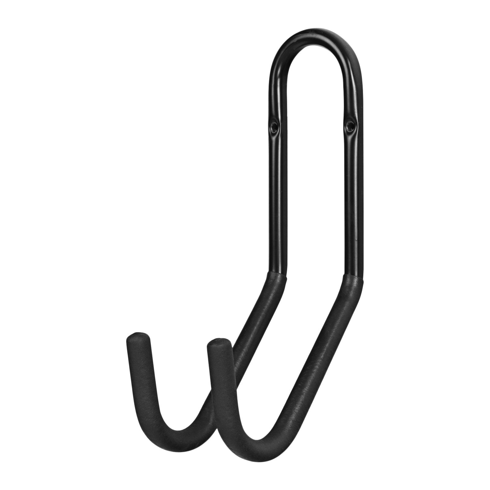 Pinnacle Dual Storage Garage Hook Gloss Black Steel & PVC Wall-Mounted