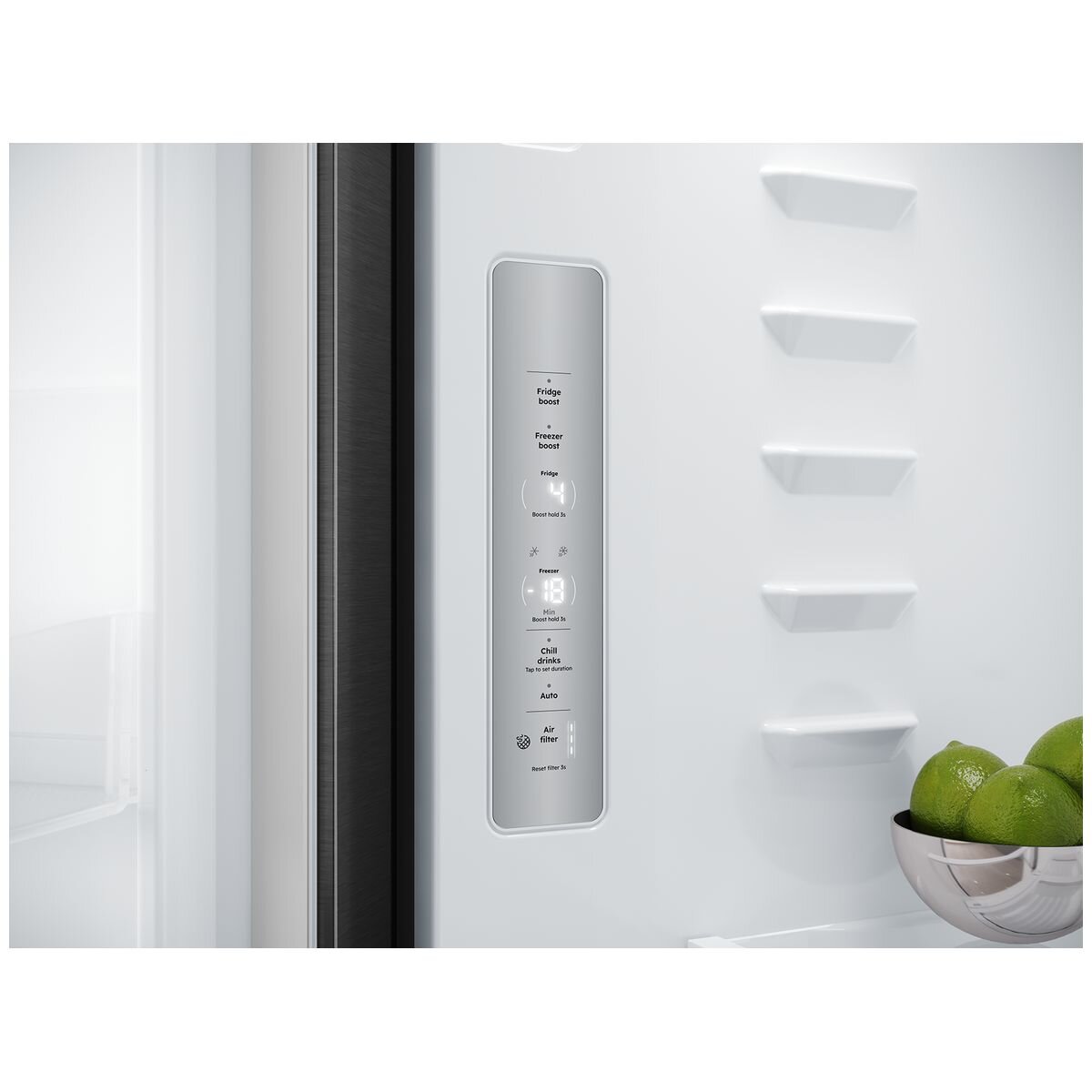 Westinghouse 564L French Door Fridge - Matte Charcoal Black, AutoSense Cooling, Sphere Ice Tray - WQE5700BD