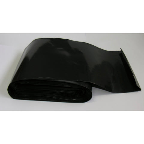 Art Plastics 90mm x 25m Temporary Downpipe Roll, Black Polyethylene for Construction Sites