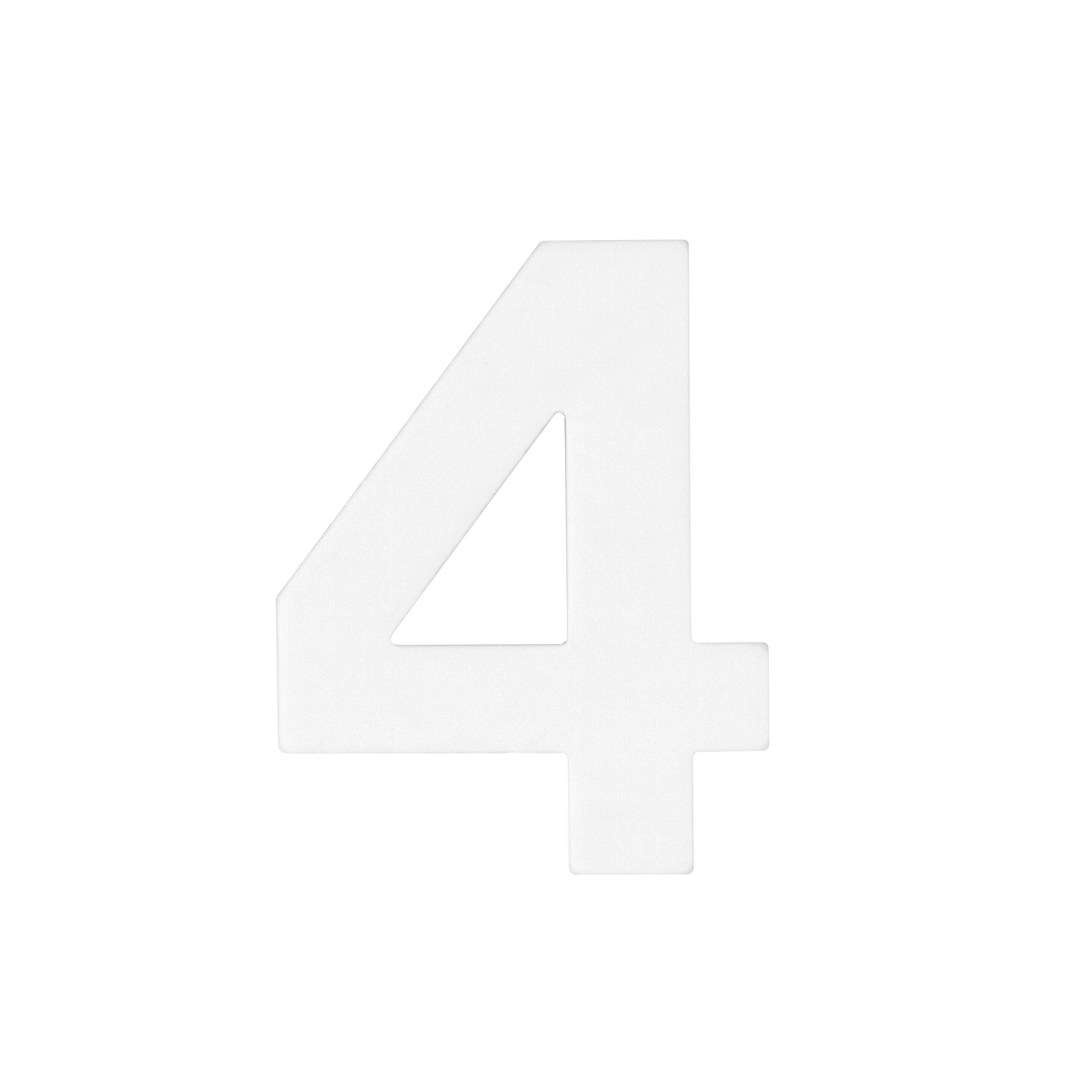 Sandleford Self Adhesive Number 4 - 50mm - White - Easy Application - Durable - SuperSaverAU - view 1