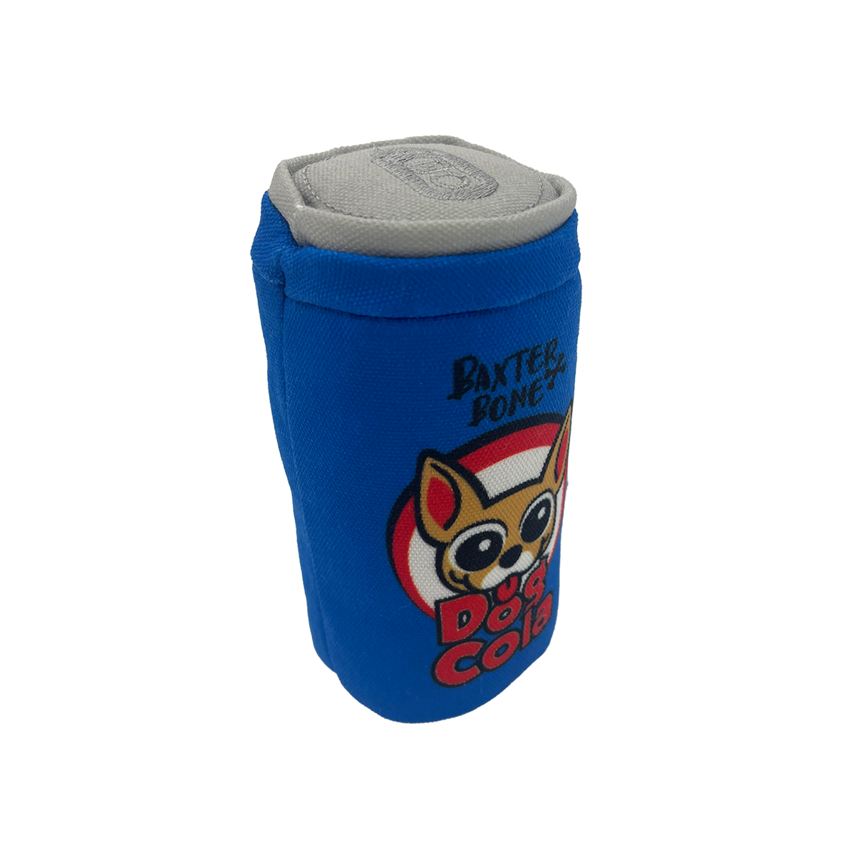 Baxter Bone Cola Soda Can Plush Dog Toy - Squeaker & Crinkle