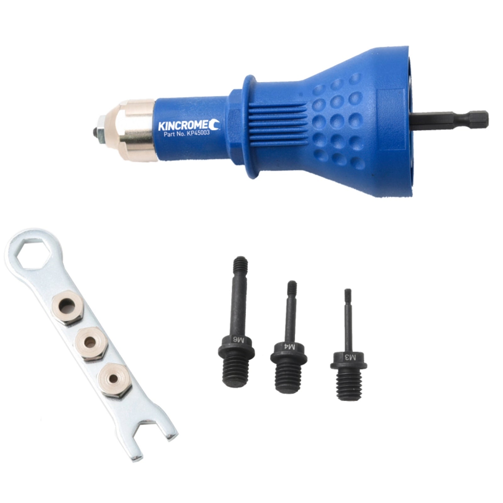 Kincrome EZI RIV-Nut Drill Attachment, Composite PA6-GF33 with Steel Internals, 1/4in Drive