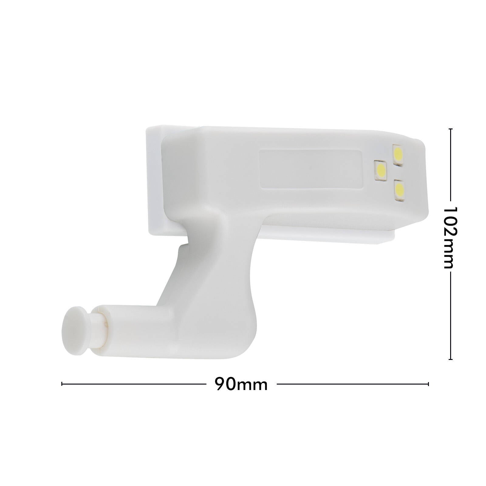 Arlec White LED Cupboard Hinge Light 4 Pack UC104