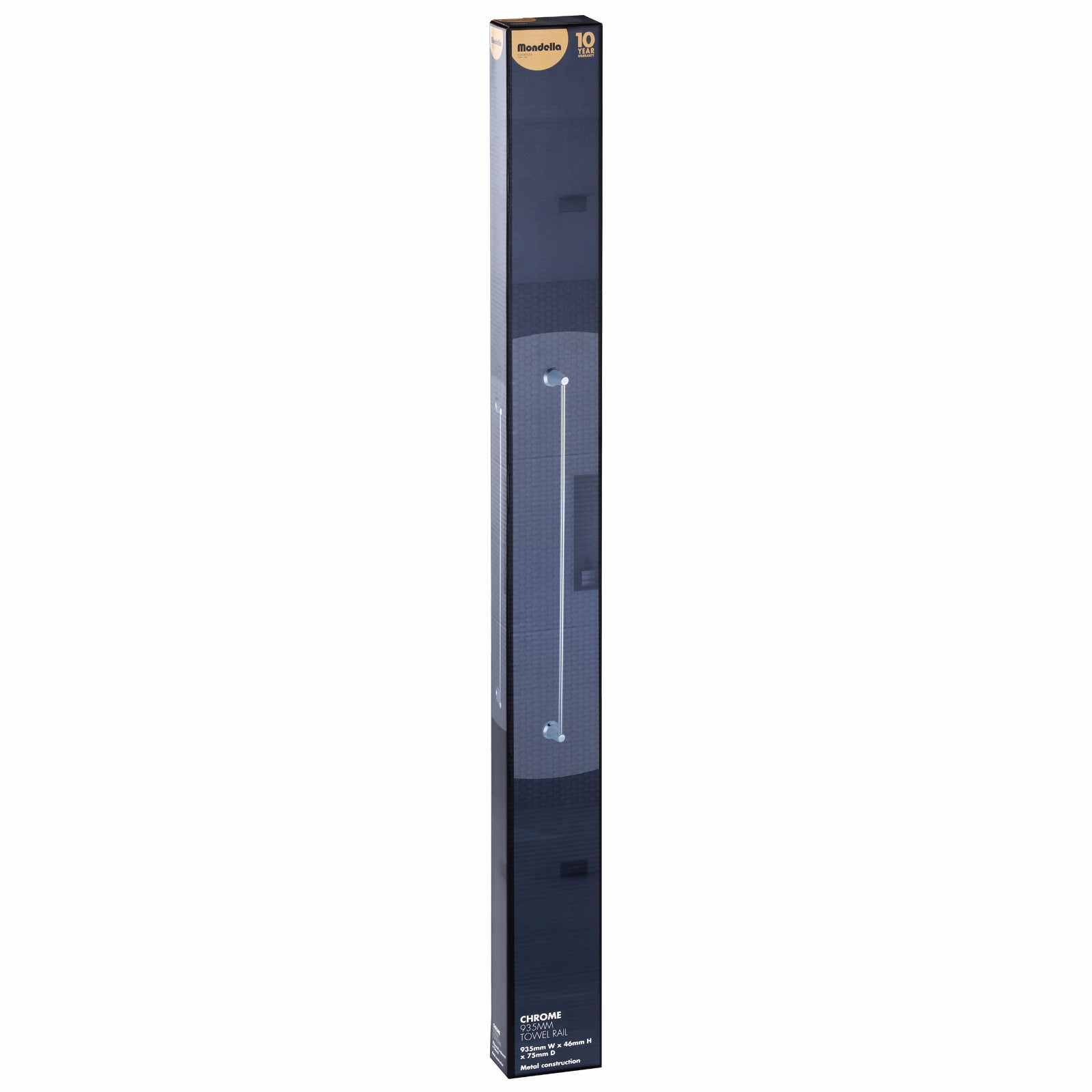 Mondella Cadenza 935mm Chrome Metal Towel Rail