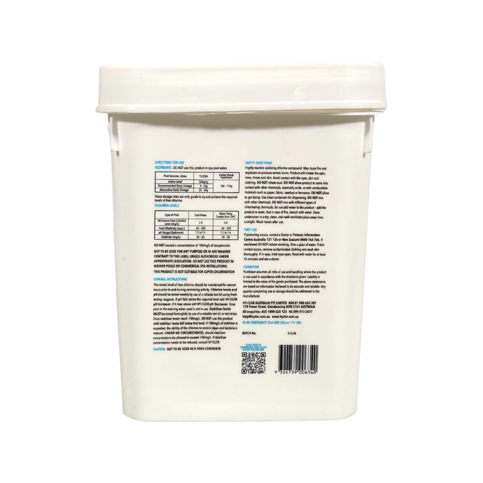 Hy-Clor Salt Activ Salt Boost 2kg Chlorine Booster for Salt Pools