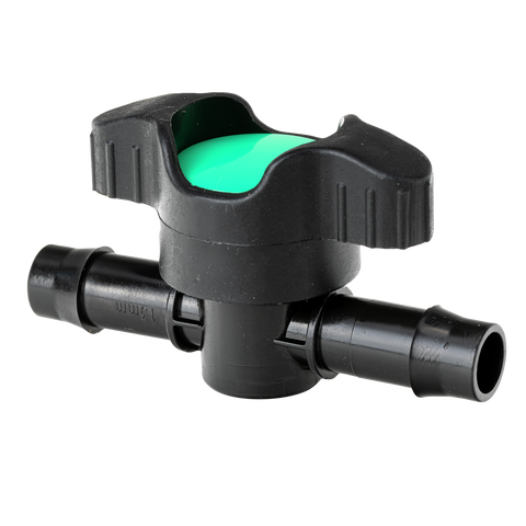 K Rain 13mm Barbed Inline Valve - Black - Polypropylene - KV13 - SuperSaverAU - view 1