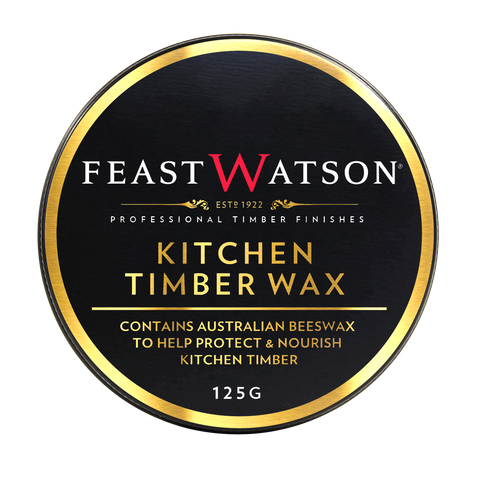 Feast Watson 125g Kitchen Timber Wax Clear Oil Based