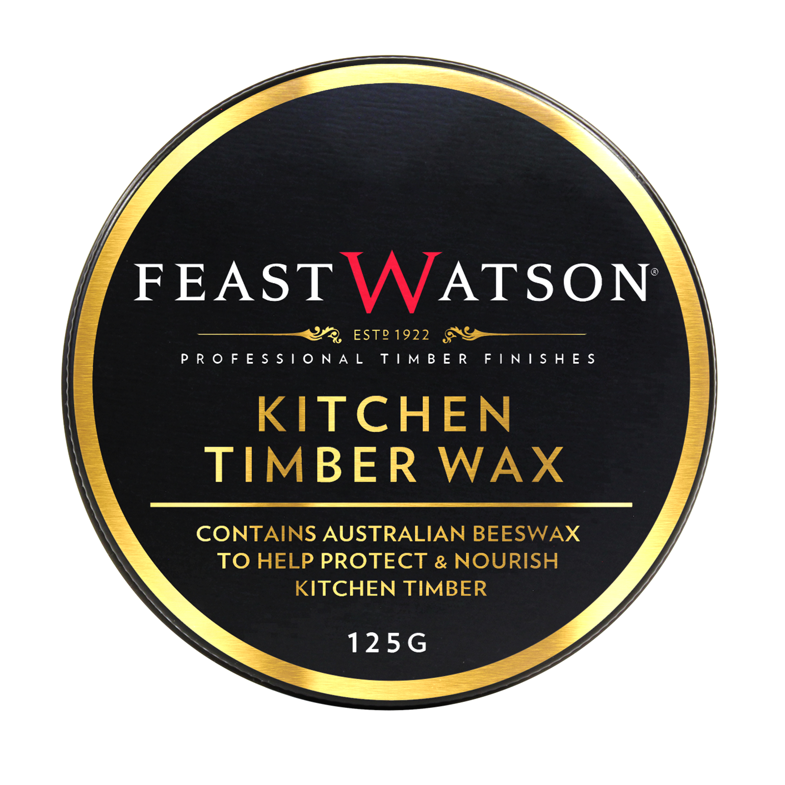 Feast Watson 125g Kitchen Timber Wax Clear Oil Based