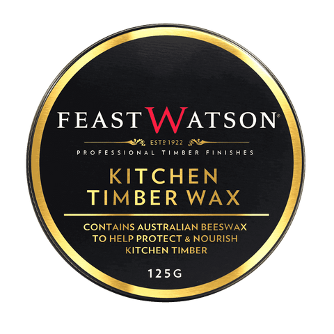 Feast Watson 125g Kitchen Timber Wax Clear Oil Based