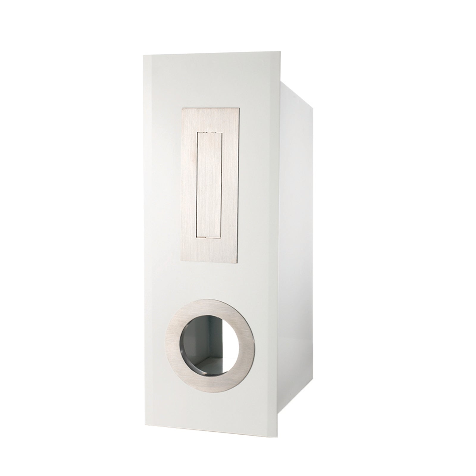 Sandleford Highlander Fence Mount Letterbox White Galvanised Steel Lockable