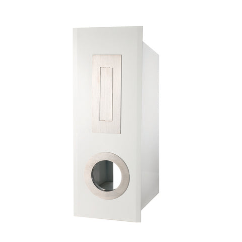 Sandleford Highlander Fence Mount Letterbox White Galvanised Steel Lockable