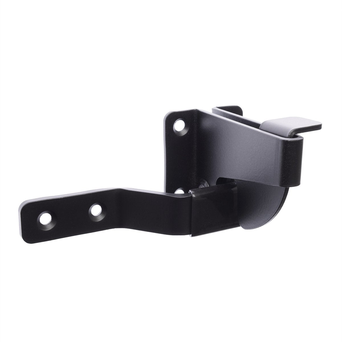Zenith Matte Black Steel D Pattern Gate Latch