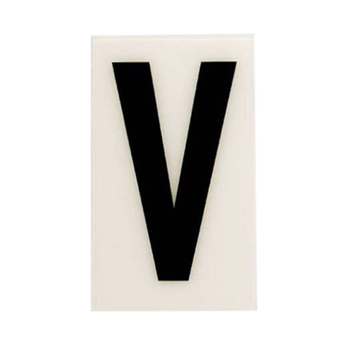 Sandleford 60mm White Self Adhesive House Letter V - Weather Resistant