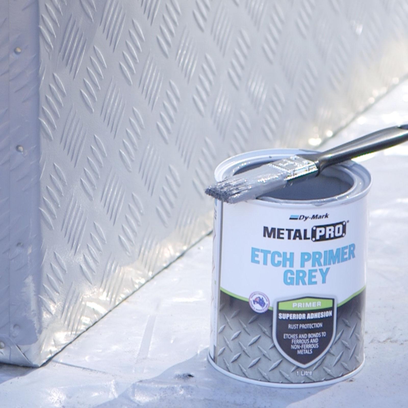 Dy-Mark MetalPro Etch Primer Grey 1L - Adhesion Primer for Ferrous & Non-Ferrous Metals