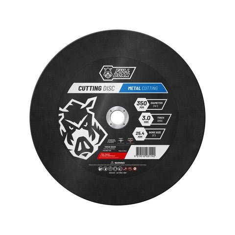 Full Boar 350 x 3.0 x 25.4mm 14" Metal Cutting Disc