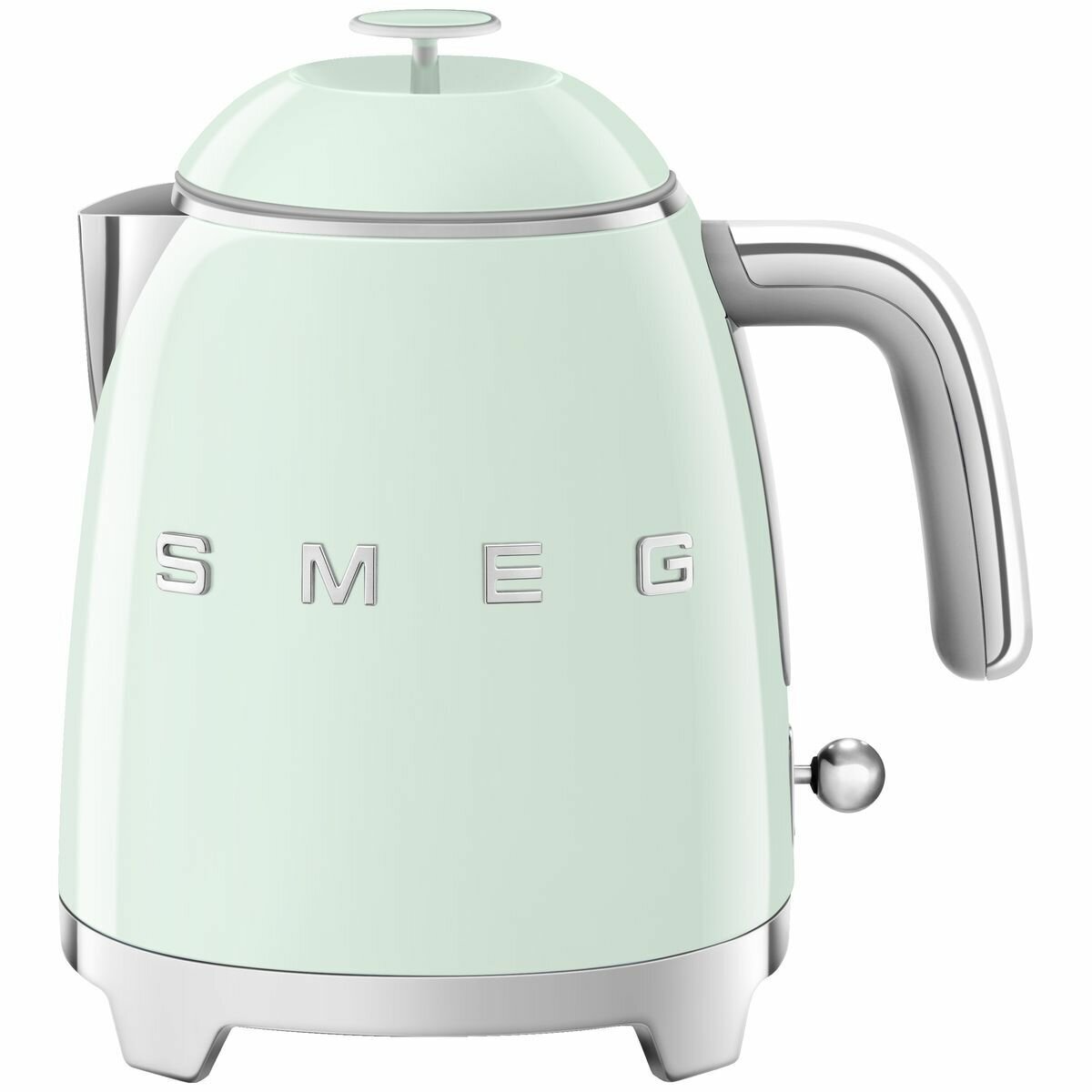 Smeg 50s Retro Style 800mL Mini Electric Kettle - Pastel Green, 1400W, Double Wall - KLF05PGAU