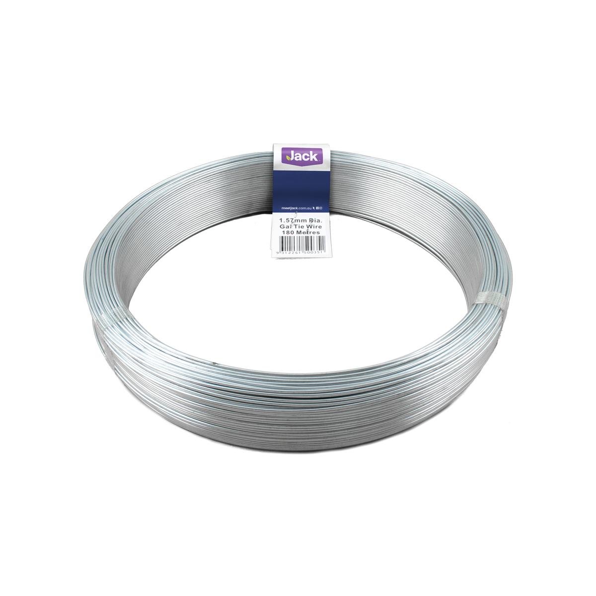 Jack Galvanised Steel Tie Wire Coil 1.57mm x 180m 3kg