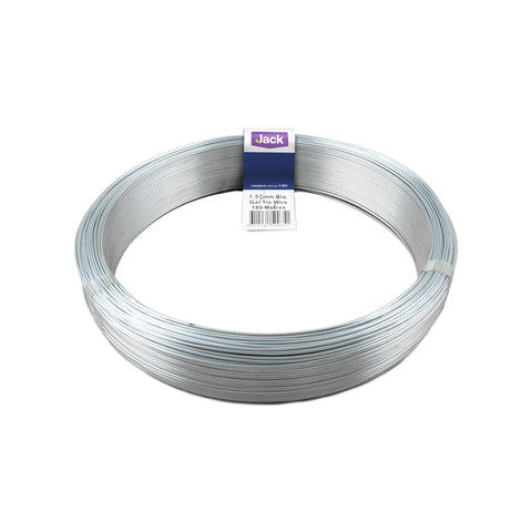 Jack Galvanised Steel Tie Wire Coil 1.57mm x 180m 3kg