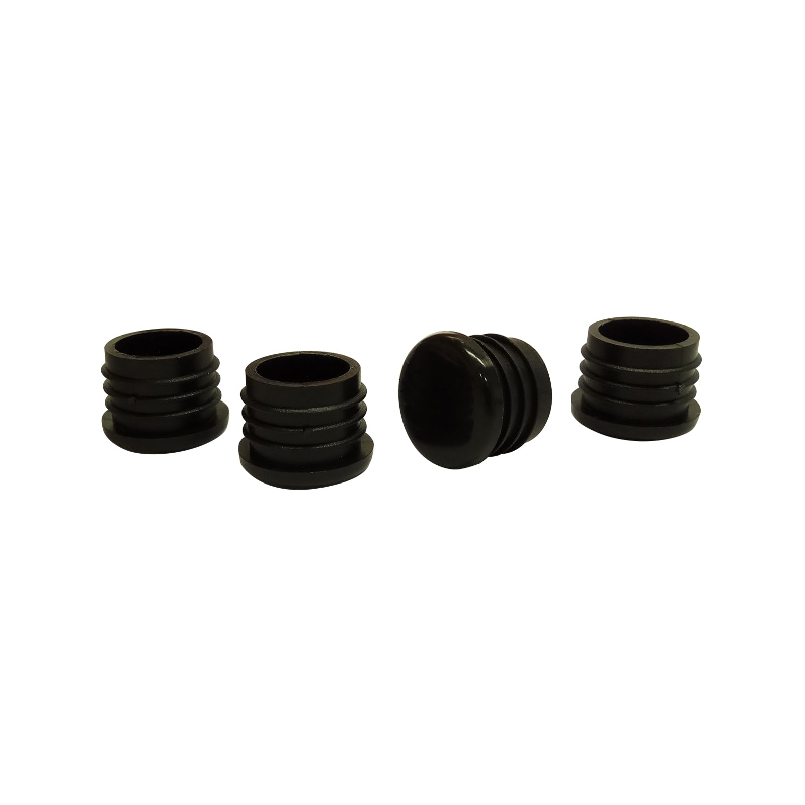 Surface Gard 22mm Black Round Internal Plastic Chair Tip - 4 Pack