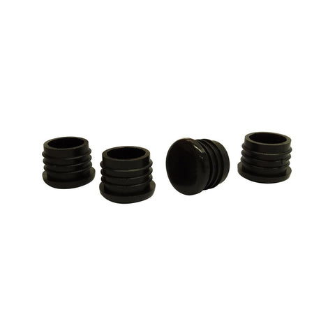Surface Gard 22mm Black Round Internal Plastic Chair Tip - 4 Pack