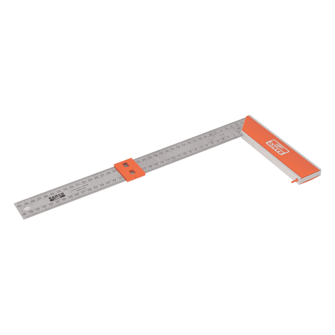 Bahco 400mm Carpenter Square with Stainless Steel Blade and Sliding Marker