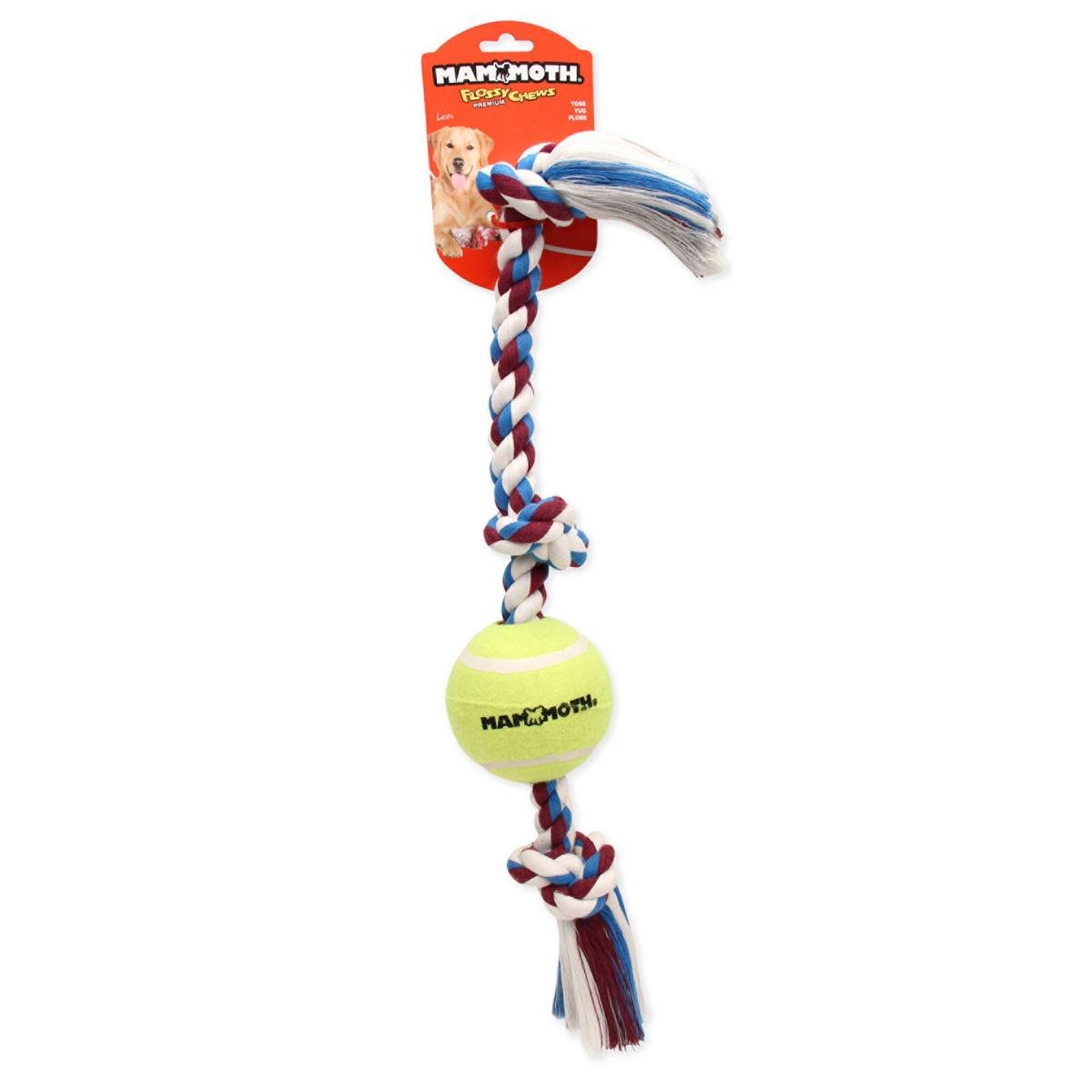 Mammoth 61cm Large 3 Knot Ball Rope Dog Toy - Durable - Interactive Play - SuperSaverAU - view 1
