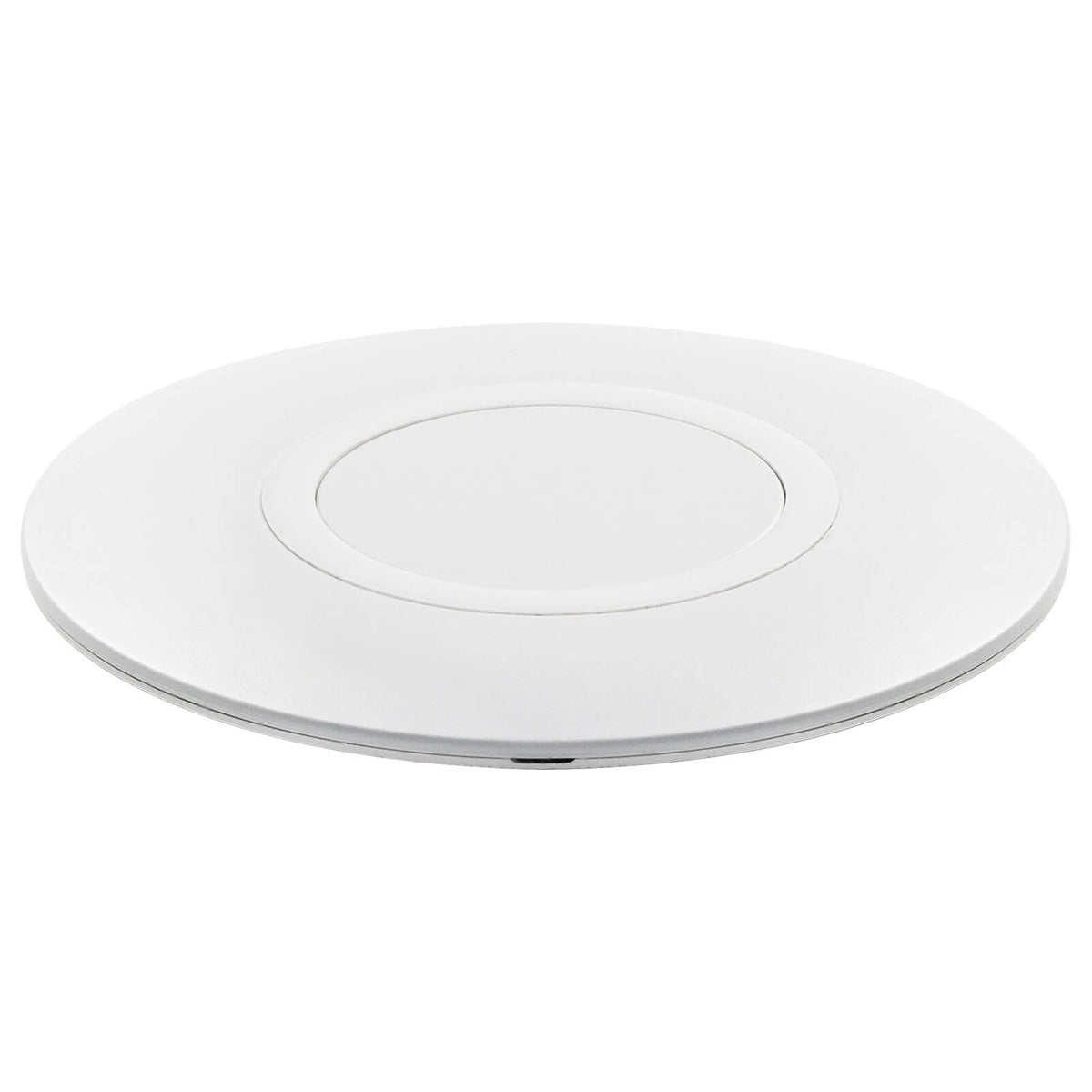 Click 10W Wireless Charger CLK1008B - White, Slim Qi Charging Pad with LED