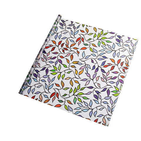Pillar 0.9 x 2m Leaves Static Window Film, Adhesive-Free