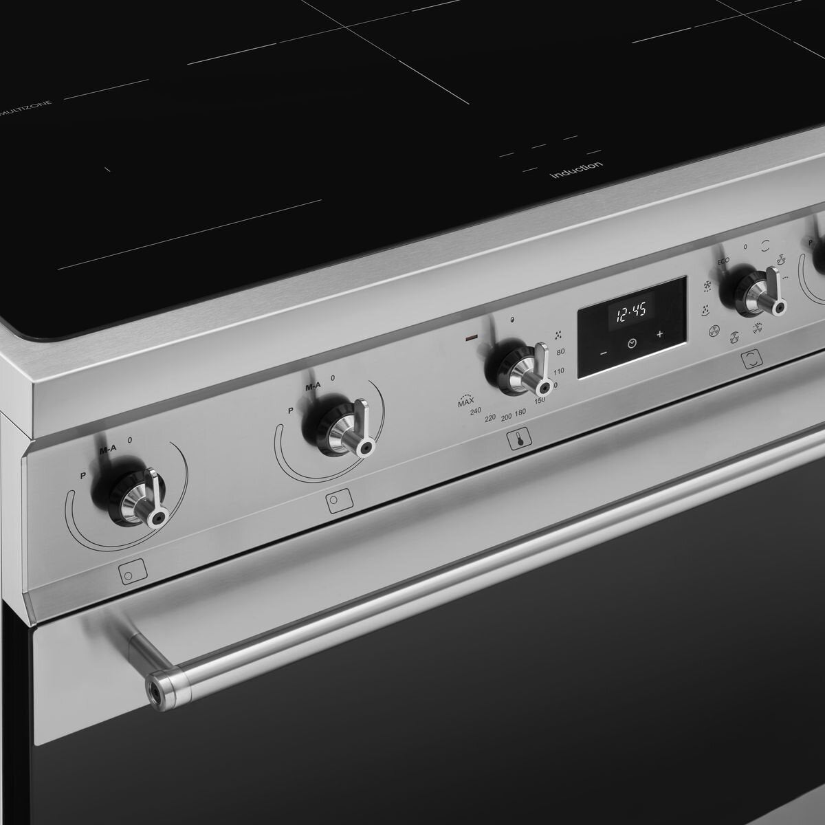 Smeg 90cm Freestanding Induction Oven - Stainless Steel, Probe Cooking, Multizone Cooktop - C9IMX2