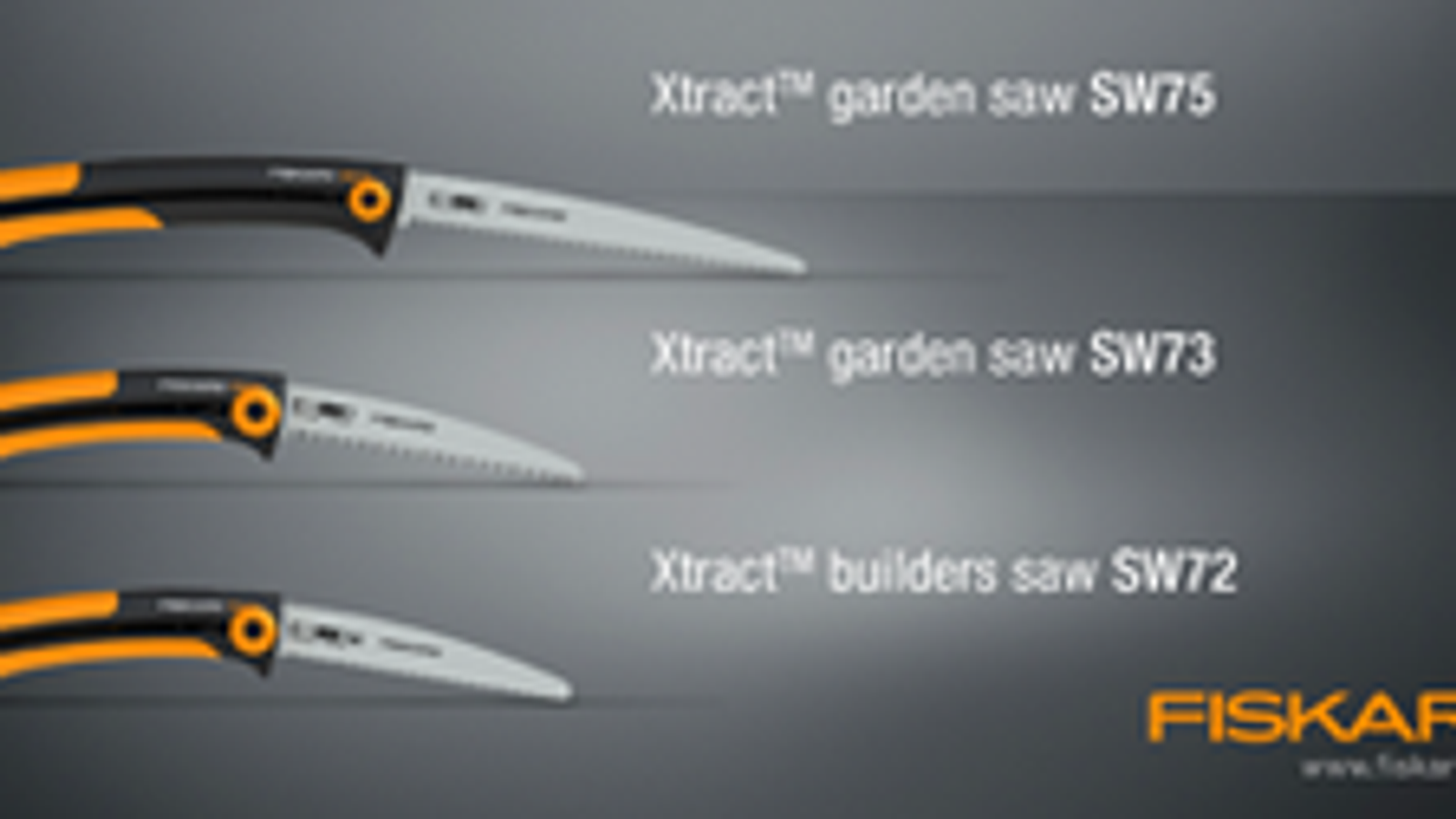 Fiskars Xtract Garden Saw with 250mm Stainless Steel Blade & Fibrecomp Handle