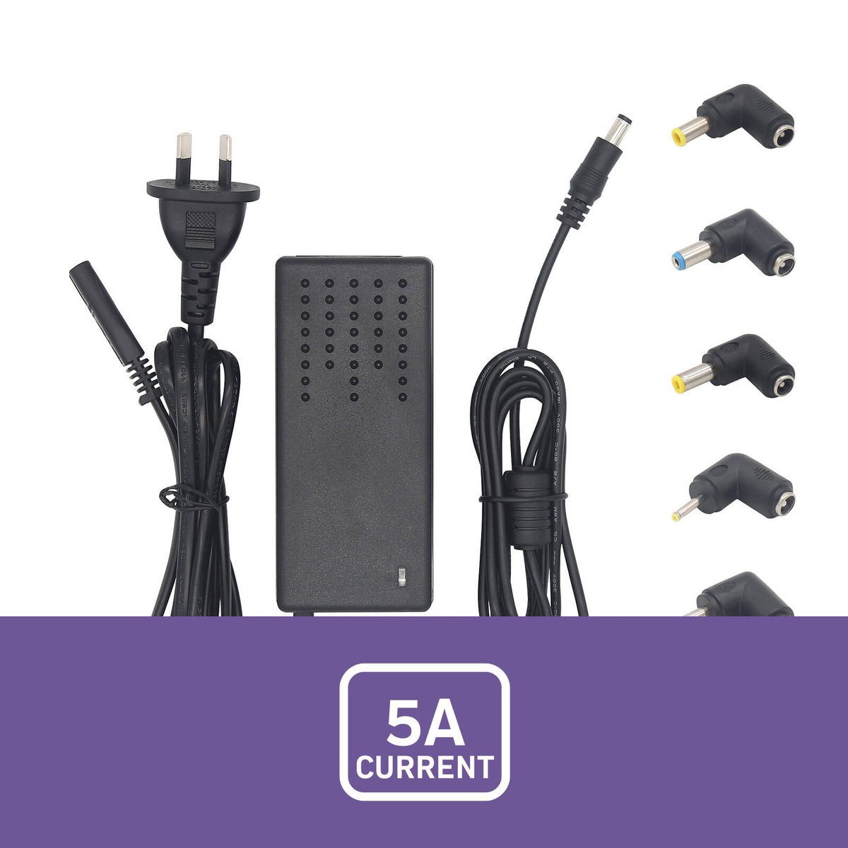 Antsig Power Supply 12V 5A - Versatile with Plug Adaptors - Multiple Connectors - SuperSaverAU - view 3
