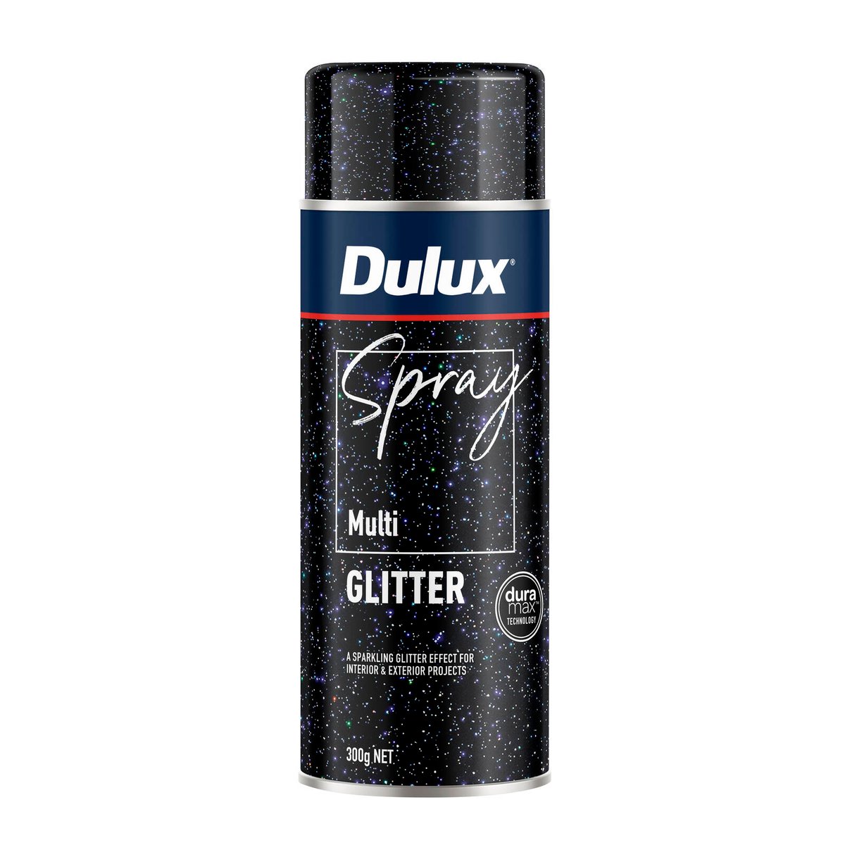 Dulux 300g Multi Glitter Effects Spray Paint - 0.3L - Fast Drying - Self-Priming - SuperSaverAU - view 1