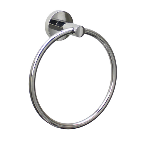 Barelli Toscana Towel Ring - Polished Chrome - 200mm x 150mm - Durable Design - SuperSaverAU - view 1