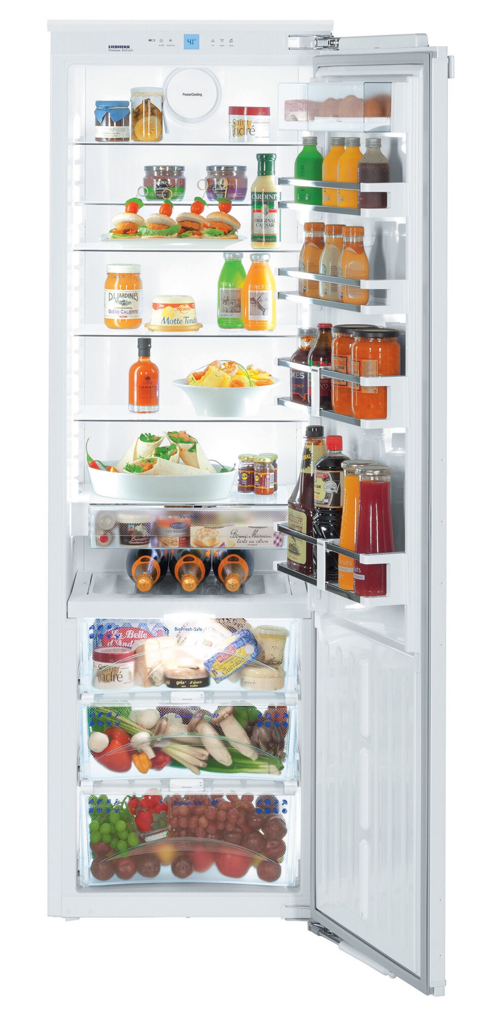 Liebherr 344L Integrated Upright Fridge - 3 BioFresh Telescopic Drawers, 4 Star Energy Rating - SIKB3550RH