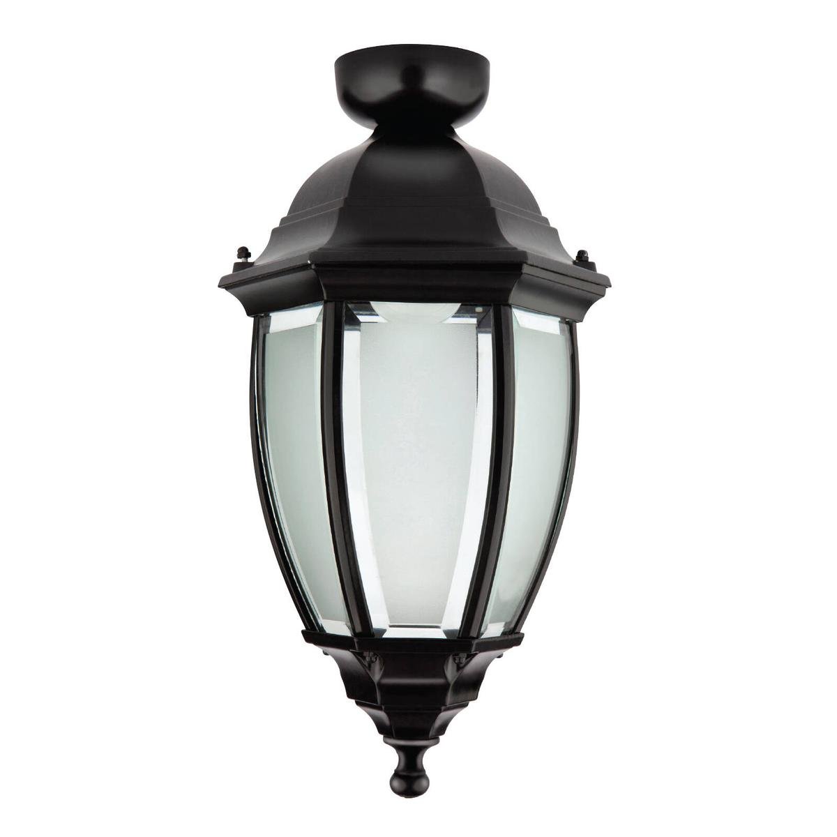 Brilliant Lighting Cambridge DIY Black Ceiling Mount Coach Light B22 Outdoor 17423/06