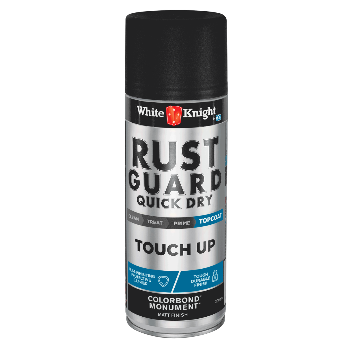 White Knight Rust Guard 300g Monument Matt Touch-Up Spray Paint