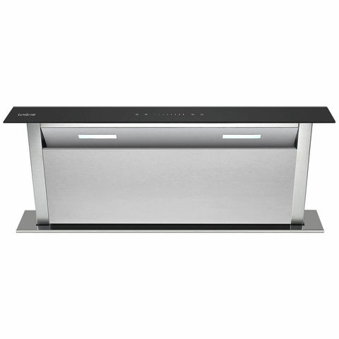 Linarie 90cm Downdraft Rangehood - Stainless Steel with Black Trim, 700m³/h, Touch Controls - RAHP9X