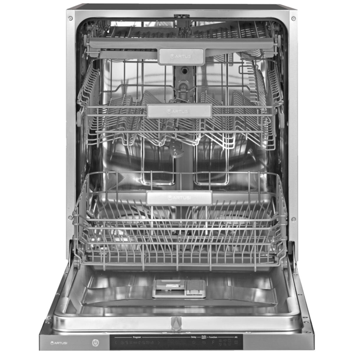 Artusi 60cm Fully Integrated Dishwasher - 15 Place Settings, Eight Wash Programs, Half Load - ADWFI700-1