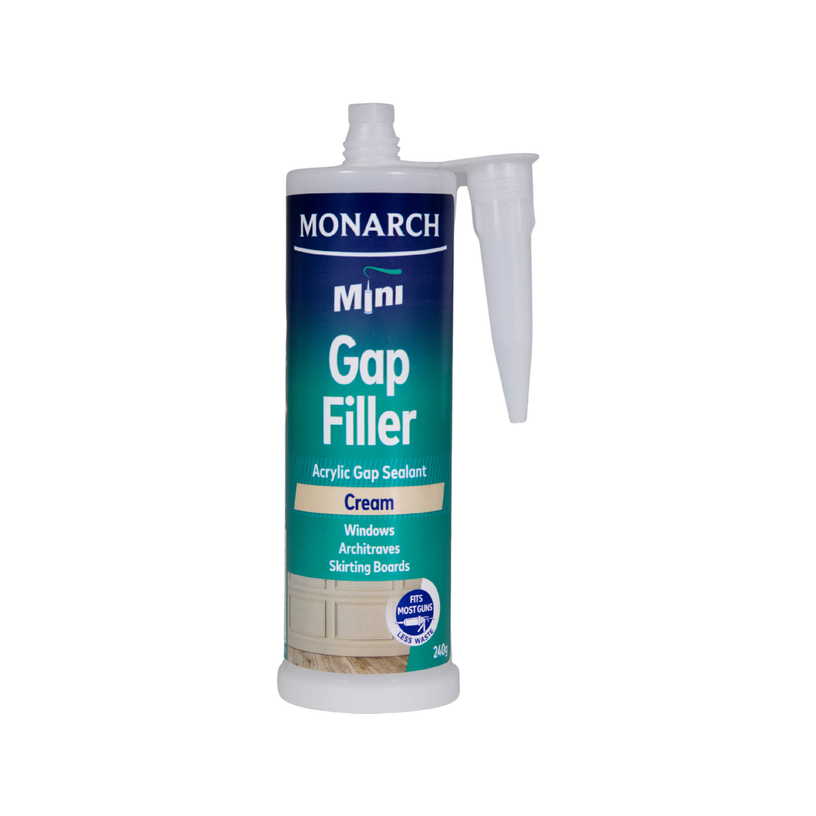 Monarch Mini Gap Filler 240g Cream - Acrylic Sealant for Gaps & Joins