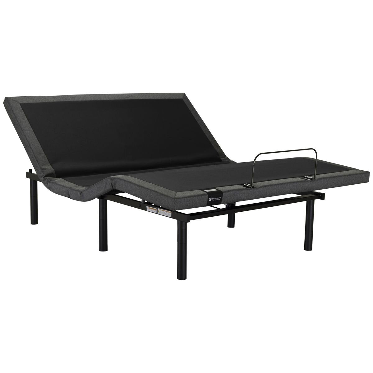 Sealy Element Adjustable Bed Base Long Single - Zero G, Anti Snore, Wireless Remote, Charcoal - ELM-ADJ-SXL