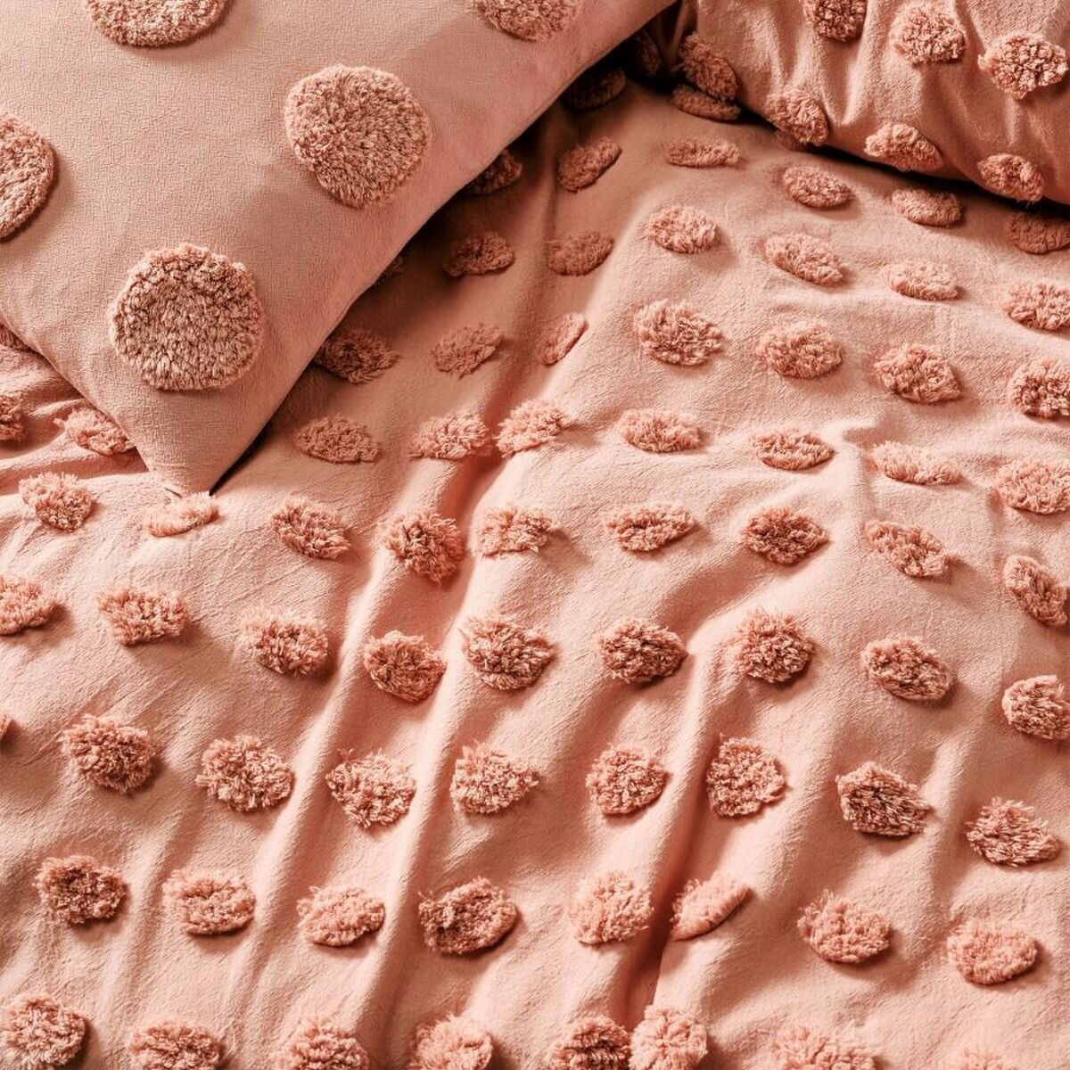 Linen House Haze Double Quilt Cover Set - Cotton, Includes 2 Pillowcases, Rosette - 01702I378